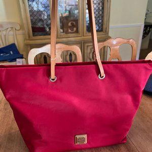 Dooney and Bourke Red Nylon Tote